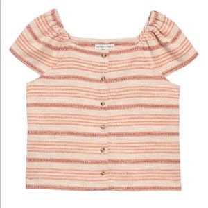 Madewell Texture And Thread Top Pink Size XL